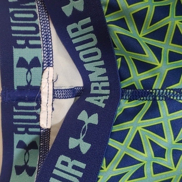 Under Armour turquoise and blue cropped leggings size s - Picture 3 of 7